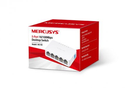 Mercusys MS105 5-портовый настольный коммутатор