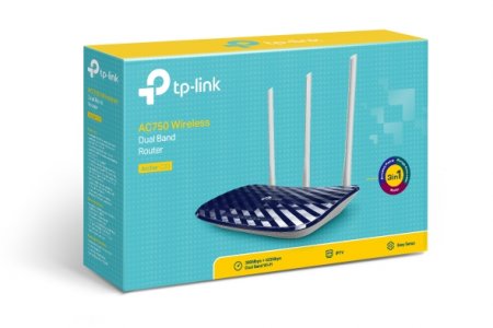 TP-Link Archer C20                    AC750 Двухдиапазонный Wi-Fi роутер