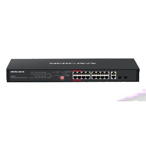 MS120GP 20-портовый гигабитный коммутатор для установки в стойку с 16 портами PoE+
