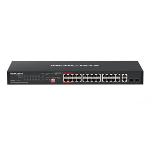 MS128GP 28-портовый гигабитный стоечный коммутатор с 24 портами PoE+