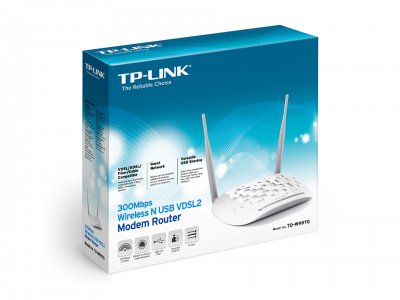 TD-WD9970       N300 Wi-Fi роутер с модемом VDSL/ADSL и портом USB