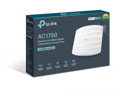 EAP245             AC1750 Wave 2 Гигабитная двухдиапазонная потолочная точка доступа Wi-Fi