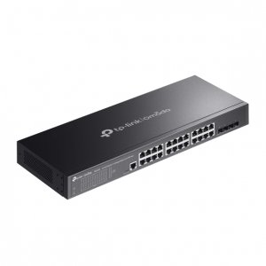 TP-Link SG3428 Управляемый коммутатор Omada уровня 2+ с 24 гигабитными портами RJ45 и 4 портами SFP